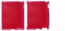 Red Plastic Back Cover Case Protector for iPad 2