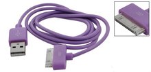 USB Data Cable (Paars) voor iPad, iPhone en iPod (1m)