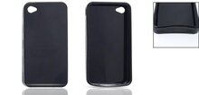 Zwarte backcase van flexibel kunststof voor iPhone 4