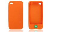 Oranje softcover van flexibel kunststof voor iPhone 4