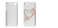 Witte-backcase-van-hard-kunststof-met-kleurrijk-hartpatroon-voor-iPhone-4