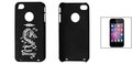 Zwarte-backcase-van-hard-kunststof-met-witte-draak-voor-iPhone-4